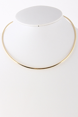 Simple Thin Collar Bar Necklace 4LCD4